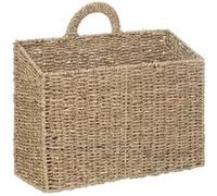 Atmosphera – Panier de rangement à suspendre Cora en paille et métal Naturel
