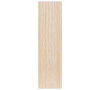 Atmosphera Créateur d'intérieur - Panneau Décoratif Tasseaux Bois Colva - 240x60cm - Beige Fond Gris - Réduction du Bruit - Entrée, Chambre, Salon