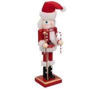 Personnage Déco Casse Noisette Père Noël 25cm Rouge