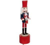 Atmosphera Créateur d'intérieur - Personnage Musical Casse Noisette 31cm Rouge Rouge G