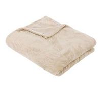 Atmosphera - Plaid Flanelle Roy Beige 125x150cm