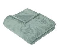 Plaid flanelle Ryo bleu 125x150cm - Atmosphera Créateur d'intérieur