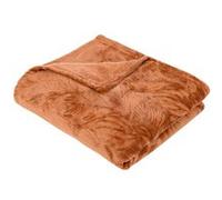 Atmosphera Créateur d'intérieur – Plaid flanelle Roy 125x150 cm Terracotta