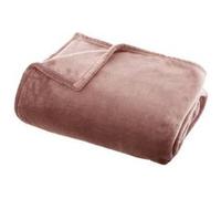 Atmosphera Plaid Flanelle doux uni 125x150 cm Rose