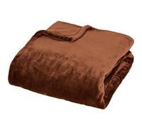 Plaid en Flanelle Cuddly 130x180cm Marron