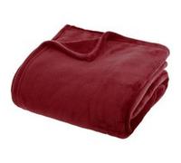 Atmosphera - Plaid Flanelle ollis Rouge Grenat 230x180cm