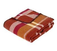 Plaid Gaufré Imprimé Owen 130x180cm Terracotta