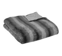 Atmosphera - Plaid Grizzli - Fausse Fourrure - Gris - 180x230 cm