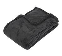 Plaid Microfibre 130x180cm Gris Foncé