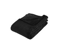 Atmosphera Créateur d'intérieur - Plaid Microfibre 130x180cm Noir