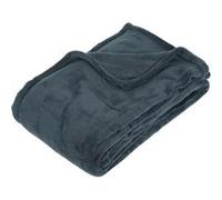 Atmosphera - Plaid - Microfibre - Bleu Orage - 130x180 cm