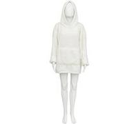 Plaid Sweat Imitation Fourrure Teddy 70x106cm Blanc