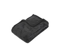 Plaid Microfibre 130x180cm Gris Foncé