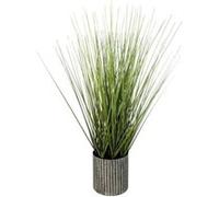 Atmosphera - Herbe Artificielle - Pot en métal - H45 cm
