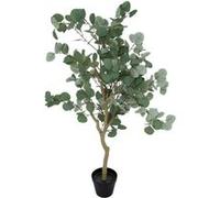 Atmosphera – Plante artificielle Eucalyptus Cony 127 cm Vert Pot noir