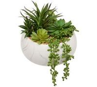 Atmosphera Plante succulente artificielle - Blanc