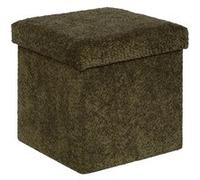 Atmosphera Créateur d'intérieur - Pouf Coffre Pliable "Soana" 38cm Kaki Vert