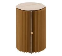 ATMOSPHERA CREATEUR D'INTERIEUR - Pouf Orami rond pliable, diamètre 30 cm, marron