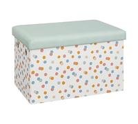ATMOSPHERA CREATEUR D'INTERIEUR Pouf Pliable de Rangement Enio Bleu 57 x 36 cm