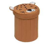 ATMOSPHERA CREATEUR D'INTERIEUR Pouf Pliable léopard diamètre 30 x 38 cm