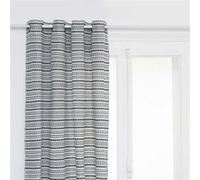 Rideau à Œillets Jacquard Micah 130x260cm Bleu Égéen