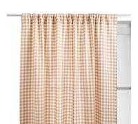 Atmosphera Créateur d'intérieur - Rideau Imprimé Vichy Groove 140x260cm Beige