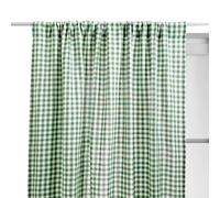 Atmosphera Créateur d'intérieur - Rideau Imprimé Vichy Groove 140x260cm Vert