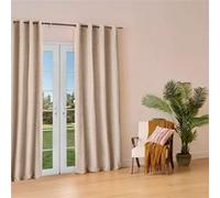 Rideau Isolant Effet Laine Kys 140x260cm Beige