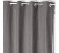 Rideau Isolant en Coton Isa 140x260cm Gris Foncé