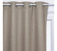 Atmosphera - Rideau occultant Feuilles - Beige - 140x260 cm