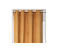 Atmosphera Créateur d'intérieur - Rideau Occultant en Velours Otto 140x260cm Ocre