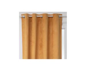 Atmosphera Créateur d'intérieur - Rideau Occultant en Velours Otto 140x260cm Ocre