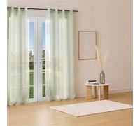 Voilage Etamine vert céladon 140x240cm - Atmosphera Créateur d'intérieur