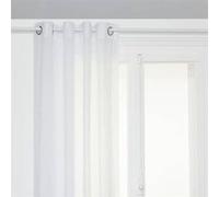 Atmosphera – Rideau voilage à œillets Paxta 135 x 240 cm Blanc
