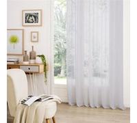 Atmosphera Créateur d'intérieur - Rideau Voilage "Etamine" 140x260cm Gris Gris G