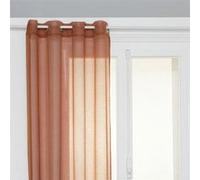 Voilage ""Moly"" 135x240cm rose terracotta - Atmosphera Créateur d'intérieur