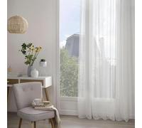 Atmosphera Créateur d'intérieur - Rideau Voilage Sam 140x240cm Blanc