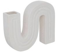 Atmosphera - Soliflore en céramique H24,8cm Blanc