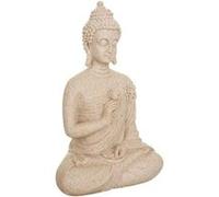 Statuette Déco Bouddha Assis Salma 27cm Beige