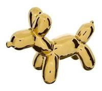 Statuette Déco Chien en Céramique Théo 19cm Doré