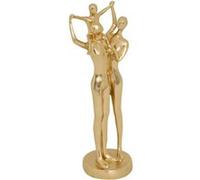 Statue famille Hapi H.28,5cm résine doré - Atmosphera Créateur d'intérieur