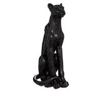 Atmosphera Créateur d'intérieur - Statuette Déco Léopard "Artif" 90cm Noir