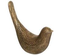 Atmosphera - Statuette Oiseau - résine - doré - H17 cm