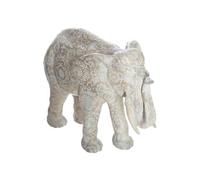 Atmosphera Créateur d'intérieur - Statuette en Résine "Eléphant" 22cm Beige