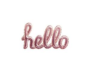 Atmosphera Créateur d'intérieur - Sticker Ballon "Hello" 22x40cm Rose
