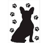 Atmosphera Créateur d'intérieur - Stickers "Chien" 30x40cm Noir Noir G