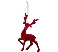 Atmosphera Sujet de Noël renne - Rouge