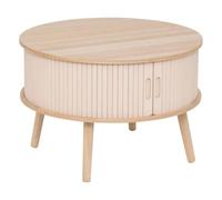 Atmosphera Créateur d'intérieur - Table Basse 2 Portes "Nysos" 60cm Beige