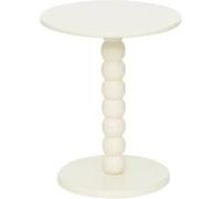 Table à café Chamlo blanc ivoire D38cm - Atmosphera Créateur d'intérieur