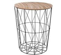 Atmosphera Créateur d'intérieur - Table d'Appoint Design "Kumi" 57cm Noir Noir, Noir G